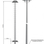 фото Высокомачтовый молниеотвод BГM-25(10)-M10