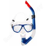 фото Комплект для плавания: маска + трубка WAVE синий MS-1359S40