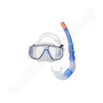 фото Комплект для плавания: маска + трубка WAVE серо-синий MS-1313S5
