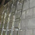 фото Лестница навесная алюминиевая для полувагонов ЛНА 1500/3450