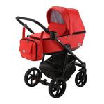 фото Коляска 3 в 1 BeBe-mobile Gusto Deluxe эко-кожа красная