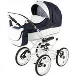 фото Коляска 2 в 1 BeBe-mobile Santana 10W черная с белым