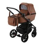 фото Коляска 2 в 1 BeBe-mobile Gusto Deluxe эко-кожа коричневая