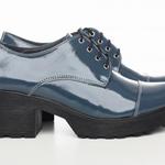 фото Синие туфли на каблуке 4020-01с