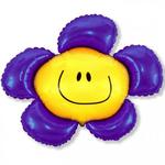 фото Шарик И 41 Цветочек солнечная улыбка (фиолетовый)