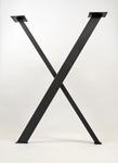 фото Подстолье для стола X образное в стиле Лофт 1 шт. - черное / Высота 85 см