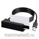 фото Ридер магнитных карт MSR213V-33 1&amp;2&amp;3 дор. USB Virtual COM, черный