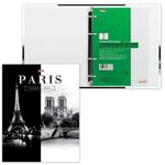 фото Тетрадь на кольцах, 120 л., HATBER, ламинированная обложка, "Париж"