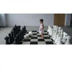 фото Гигантские шахматы с виниловой доской