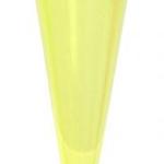 фото Фужер для шампанского 180 мл желтый кристалл со сьемной черной ножкой ПС (6 штук / упаковка