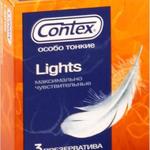 фото Особо тонкие презервативы Contex Lights - 3 шт.