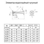 фото Элеватор водоструйный №2 чугунный.