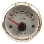 фото Wema Индикатор давления масла чёрный/серебряный Wema IORP-BS-0-25 12/24 В 0 - 25 бар