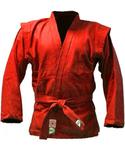 фото Куртка для самбо JS-302, красный, р.00/120 (157103)