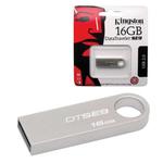 фото Флэш-диск 16 GB, KINGSTON Data Traveler SE9, USB 2.0, металлический корпус, серебристый