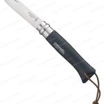 фото Нож Opinel серии Tradition Colored №08, клинок 8,5 см, рукоять из граба с темляком Цвет Серый
