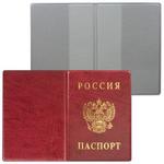 фото Обложка для паспорта России, вертикальная, ПВХ, цвет бордовый, "ДПС"