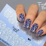 фото Наклейки для маникюра Fashion Nails Слайдер дизайн WHITE #7