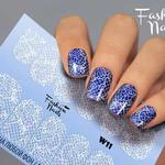 фото Наклейки для маникюра Fashion Nails Слайдер дизайн WHITE #11