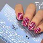фото Наклейки для маникюра Fashion Nails Слайдер дизайн WHITE #15