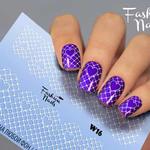 фото Наклейки для маникюра Fashion Nails Слайдер дизайн WHITE #16