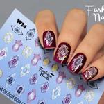 фото Наклейки для маникюра Fashion Nails Слайдер дизайн WHITE #24