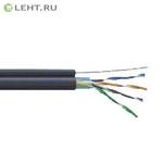 фото U/UTP 4х2х24AWG кат.5E LDPE (LC3-C5E04-159): Кабель симметричный (витая пара) с тросом 1,2 мм