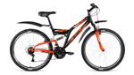 фото Велосипед Altair MTB FS 26 1.0 черный/оранжевый