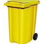 фото Бак мусорный пластиковый MGB 360 желтый