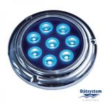 фото Batsystem Светильник палубный водонепроницаемый Batsystem Aquadisc 1000 9555B 12/24 В 16 Вт синий свет