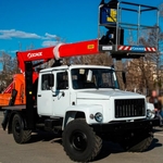 фото Автовышка Socage T-319 (ГАЗ-33081 с двухрядной кабиной)