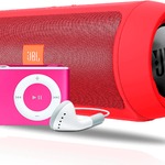 фото JBL Charge2 и mp3 плеер в подарок