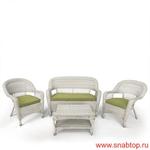 фото Комплект плетеной мебели LV130 White/Green
