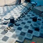 фото Укладка тротуарной плитки цена за квадратный метр
