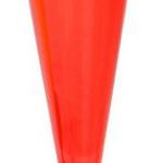 фото Фужер для шампанского 180 мл красный кристалл со сьемной черной ножкой ПС (6 штук / упаковка