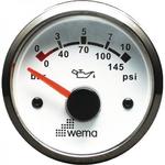фото Wema Индикатор давления масла белый/серебряный Wema IORP-WS-0-10 12/24 В 0 - 10 бар