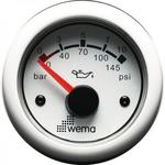 фото Wema Индикатор давления масла белый Wema IORP-WW-0-10 12/24 В 0 - 10 бар