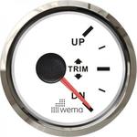 фото Wema Индикатор положения транцевых плит белый/серебряный Wema Trim 0 - 180 Ом 12/24 В