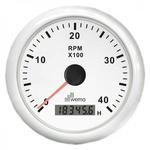 фото Wema Аналоговый индикатор тахометра белый Wema IMHB-WW-4KL 0 - 4000 об/мин 12/24 В