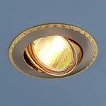 фото Точечный светильник для натяжных, подвесных потолков 635 SNG (сатин никель/золото); a030847 ELEKTROSTANDARD