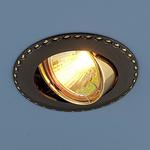 фото Точечный светильник для натяжных и подвесных потолков 635 GMG (черный/золото); a030848 ELEKTROSTANDARD
