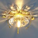 фото Встраиваемый точечный светильник со стеклянным плафоном 7291 золото (GD); a032285 ELEKTROSTANDARD