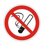 фото Знак запрещающий "Запрещается курить", круг, диаметр 200 мм, самоклейка