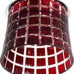 фото Светильник потолочный JCD9 35W G9 с красным стеклом хром с лампой CD2321; 18715