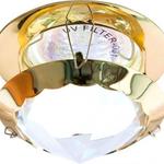 фото Светильник потолочный MR16 G5.3 с прозрачным стеклом золото с лампой CD29; 18773