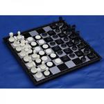 фото Шахматы-шашки магнитные пластиковые с доской 36 см