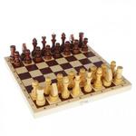 фото Шахматы обиходные лакированные в доске Нарды С-1