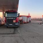 фото Перевозка крупногабаритных грузов на тралах Scania