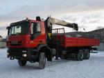 фото Сдам в аренду тягач Iveco Trakker с п/прицепом с КМУ (гр/п 20 т