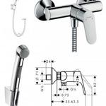 фото Гигиенический душ с смесителем настенным Hansgrohe Focus E2 31960.32128